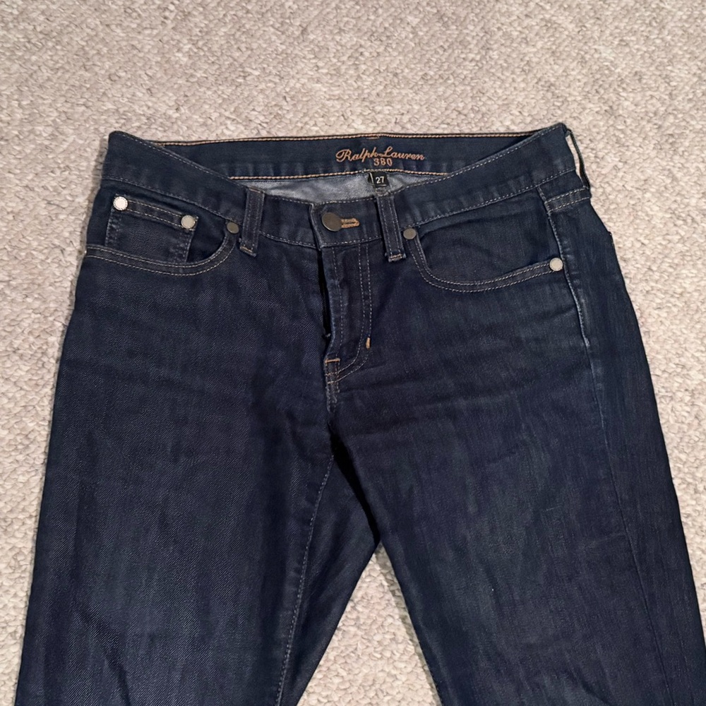 Ralph Lauren Black Label 380 Bootcut Jeans Dark Wash Women’s Size 27 - Picture 2 of 9